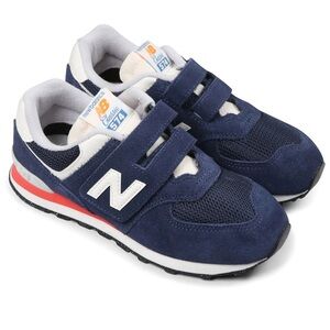 New Balance Classic 574 Kids' Blue and White Sneakers